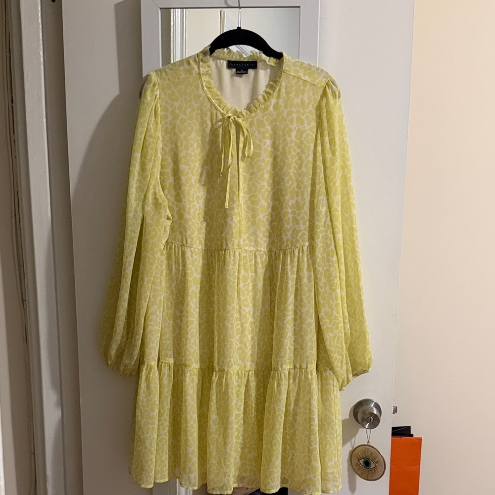 Sanctuary Yellow Patterned Dress